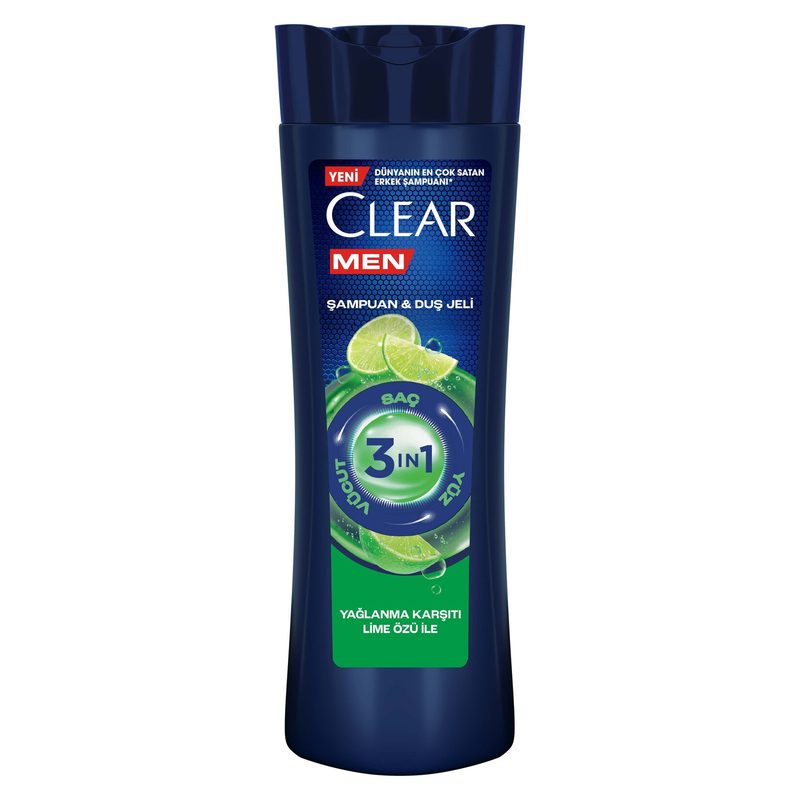 Clear 3in1 Yağlanma Karşıtı Lime Özlü Şampuan 350 ml
