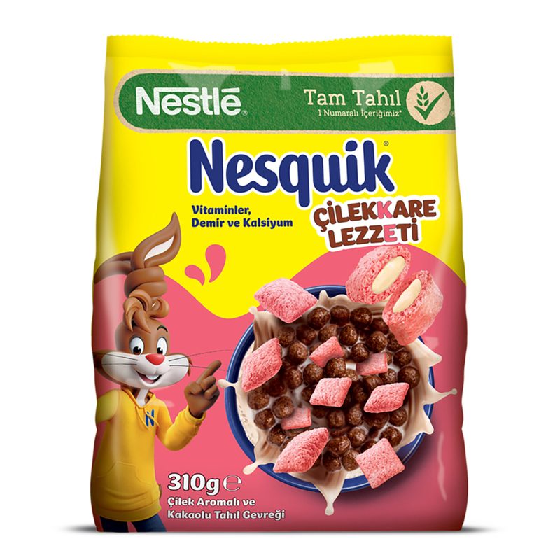 Nesquik Çilekkare Çilek Aromalı Tahıl Gevreği 310 G