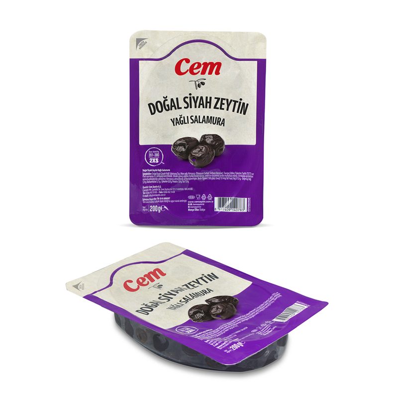 Cem Gemlik Yağlı Vakumlu Sele Zeytin 200 G